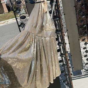 Sequin Halter Dress 